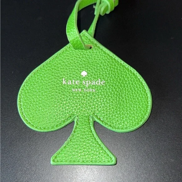 kate spade New York Green Spade Luggage Tag - Picture 1 of 2
